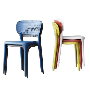 XY Best Modern Comfortable Colorful PP Dining Plastic Materials for Weaving Outdoor Chairs for Leisure Restaurant