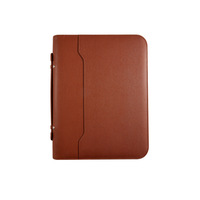 Carpeta de Piel Sintética A4 al por Mayor, Carpeta de Anillas para Documentos, Portadocumentos para Gerentes de Ventas, Portadocumentos con Cierre, Portátil
