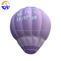 Modèle de montgolfière gonflable personnalisée violette pour la publicité extérieure, la promotion d'événements et la décoration