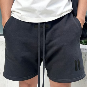 Pantalones Cortos Essentiel <span class=keywords><strong>Fear</strong></span> de Felpa con Logotipo Personalizado, Ajuste Holgado, Estilo Urbano Informal para Uso Diario - Product Image 6