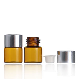 ขวดแก้วสีเหลืองอำพันขนาด 1 มล. สำหรับน้ำหอม น้ำมันหอมระเหย น้ำมันอาร์แกน หรือผลิตภัณฑ์บำรุงผิว พร้อมฝาเกลียว - Product Image 4