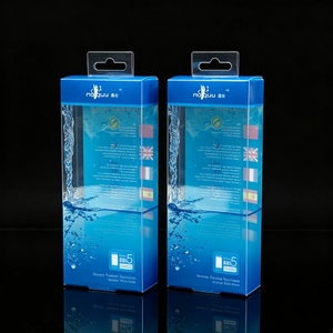 Custom Size Eco-Friendly Recyclable Rectangle Folding Clear PET/PVC for Phone Case Plastic Retail Gift Box with Blister Tray - Product Image 1