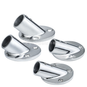 Marine 316 Steel Hardware 90-Degree Round Tube Mount and 30-60-Degree Deck Handrail Fixing Seat Accessories for Marine <b>Awning</b> - Product Image 1