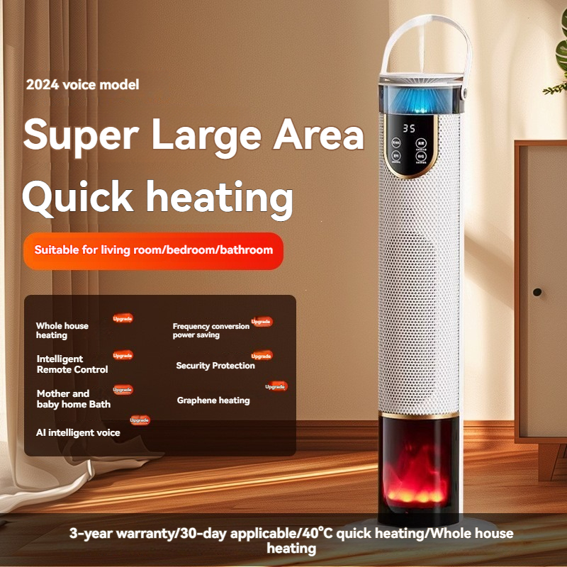 Calentador de llama vertical (versión con control por voz)