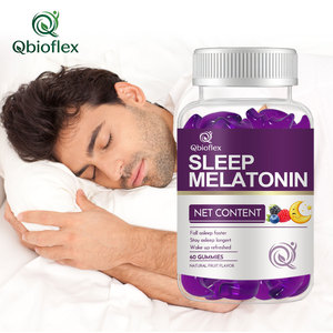 Gummies Halal sans sucre à la mélatonine 10mg 20mg pour le sommeil, la mémoire, le soutien immunitaire, la relaxation nocturne, complément pour le rythme OEM - Product Image 1