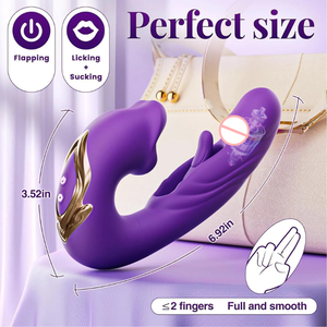 Вибратор для точки G для женщин с 7 режимами вращения и 5 режимами стимуляции клитора, имитирующий оральные ласки и сосание, фаллоимитатор и вибратор-лизун - Product Image 5