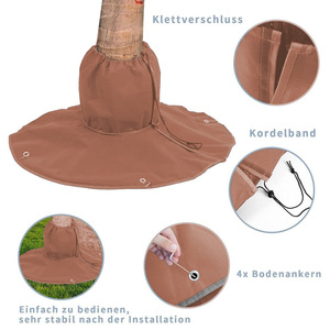 Funda Aislante para Raíces Chengye, Tela No Tejida Marrón, Protección Invernal para Palmeras, Uso en Patio - Product Image 1