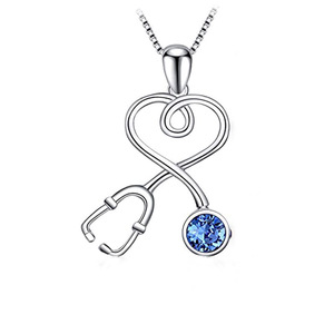 Collana con ciondolo a forma di stetoscopio, gioiello unisex semplice e alla moda, idea regalo - Product Image 5