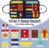 Tableau d'activité Montessori enfants feutre occupé apprentissage compétence vestimentaire de base voyage éducatif bébé jouets sensoriels pour tout-petit montissori