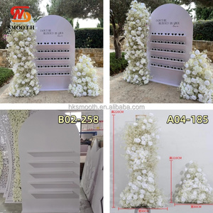 SMOOTH Hot Sales <b>Champagne</b> Wall White PVC backdrop Stage Decoration Wall For Party Event Reception Entrance decoration - Product Image 4