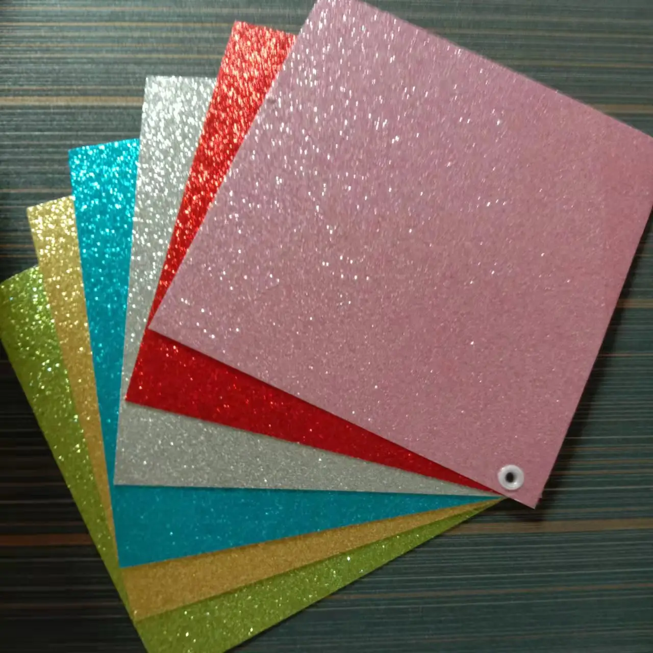 Promotion price 6 color Good quality hot-selling cardstock glitter paper for decoration