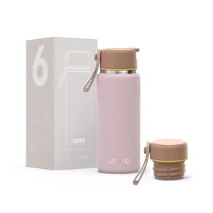 New Match 6oz Pocket Water Bottle Stainless Steel Pink Flask Double Wall Vacuum Flask For Ladies