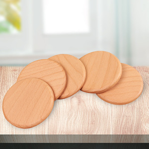 Posavasos de madera de haya, cuadrados, de madera maciza, aislantes del calor, para té, café y vajilla. - Product Image 3