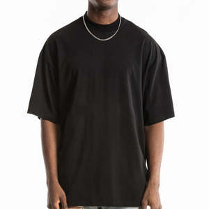 Camisetas de Hombre de 260 Gramos, Estilo Hip Hop, Talla Grande, 100% Algodón, Transpirables, Antiarrugas, Lisas, con Diseño Personalizado y Logotipo - Product Image 5