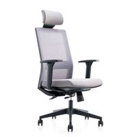 Chaise de bureau exécutive moderne et écologique avec hauteur réglable, cadre en aluminium, base ronde en tissu, orange