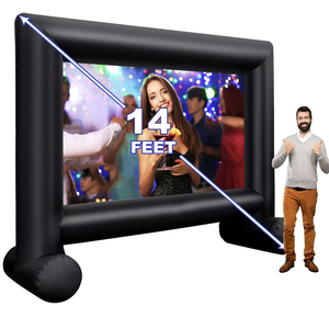 Grand écran <span class=keywords><strong>de</strong></span> cinéma gonflable d'extérieur avec un design <span class=keywords><strong>de</strong></span> cadre <span class=keywords><strong>de</strong></span> dessin animé pour <span class=keywords><strong>la</strong></span> projection <span class=keywords><strong>de</strong></span> films, <span class=keywords><strong>la</strong></span> publicité et les événements en plein air - Product Image 2