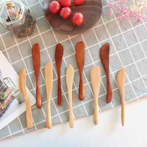 도매 사용자 정의 나무 버터 칼 얼굴 숟가락 조미료 칼 땅콩 버터 스프레더 샌드위치 크림 스프레더 선물 - Product Image 2