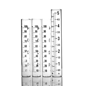 Qj Glass Rain Gauge 22x140mm Outdoor Measurement With Flanged Edge Printable Logo - Product Image 5