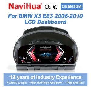 NaviHua สำหรับ BMW X3 E83 ปี 2006-2010 อัพเกรดระบบ Linux สำหรับรถยนต์ มาตรวัดดิจิตอล จอ LCD แดชบอร์ด แผงหน้าปัด เรือนไมล์ - Product Image 1
