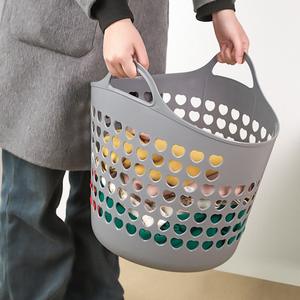 Venta al por mayor sostenible PP hogar plástico lavandería cesta de almacenamiento de artículos diversos multifuncional moldeado por inyección para cocina Baño - Product Image 3