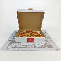 Boîte à pizza empilable, durable et éco-responsable SP3126 pour la livraison de repas en restaurant