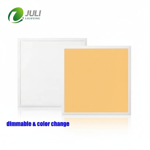 Plafonnier LED réglable 3 CCT 40W <span class=keywords><strong>600x600</strong></span> PMMA, intensité variable, design moderne pour bureau et usage domestique - Product Image 1