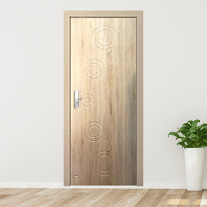 Puerta DE SEGURIDAD DE MDF de diseño moderno, precio bajo, apertura de empuje y tracción, muchos tamaños para apartamento, dormitorio, vidrio de fábrica de Vietnam - Product Image 1