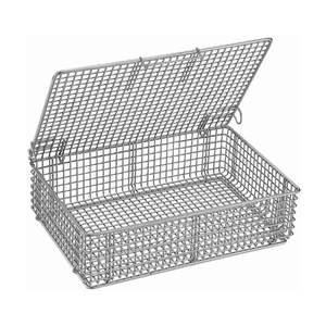 Yakalama kilitleme klipsi ile İstistackable paslanmaz çelik SS 304 ince örgü sepet - Product Image 3