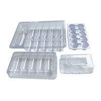 Plateau en plastique PVC personnalisé OEM T-042, emballage blister jetable pour flacons de 2 ml