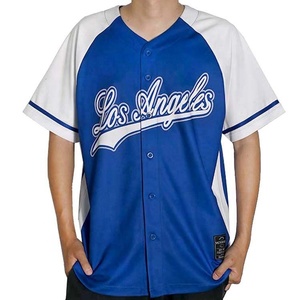 Tùy chỉnh 100% <span class=keywords><strong>polyester</strong></span> Los Angeles thư thiết kế thăng hoa in bóng chày Jersey cho nam giới - Product Image 3