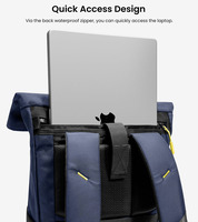 Sac de sport à enroulement, sac à dos pour ordinateur portable et tablette, avec fermeture coulissante, finition mate, construction Bit Elite, pour voyage, usage familial, tri, affaires, Vanguard