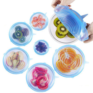 Tapas de Silicona Reutilizables para Almacenamiento de Alimentos, Paquete de 6, Varios Tamaños - Product Image 6