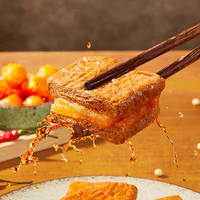 Carne Vegana Hongxiangji al por Mayor, Proteína Vegetal Texturizada de Soja Semiblanda, Carne Vegetariana Alta en Proteínas, Frita con Cinco Especias