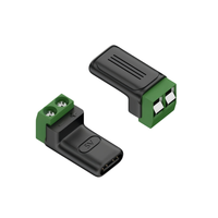 5V 3A USB-C 타입-C 수-2핀 크림프 터미널 OTG 커넥터 어댑터