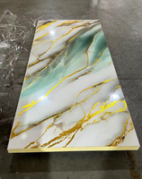 1220*2440*3mm 2mm feuille de plastique Pvc Faux marbre brillant substituts de marbre Pvc feuille de marbre