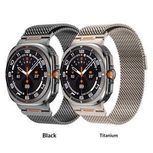 Bracelet de montre <span class=keywords><strong>Galaxy</strong></span> Ultra 8ème génération en acier inoxydable, maille milanaise, avec fermoir magnétique, 60 mm - Product Image 2