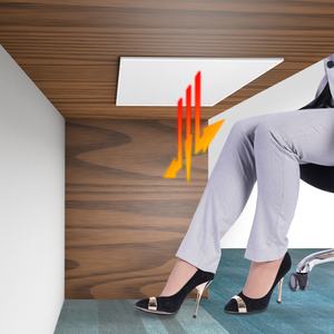 Kohlenstoffkristall-calentadores eléctricos de escritorio, Panel de calefacción infrarrojo debajo de la <span class=keywords><strong>Mesa</strong></span>, oficina, fábrica - Product Image 2