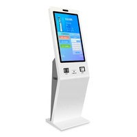 Kiosque en libre-service de 21,5/23/27 pouces avec imprimante, lecteur de code QR, distributeur de cartes de chambre, écran tactile, terminal de paiement