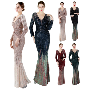 19037 #   Robes de <span class=keywords><strong>soirée</strong></span> de haute qualité pour femmes, robes longues à manches longues, dégradé de paillettes, <span class=keywords><strong>robe</strong></span> de mariée, <span class=keywords><strong>robe</strong></span> de fête - Product Image 1