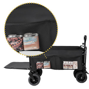 कस्टम आउटडोर शिविर बहुउद्देशीय टिकाऊ समुद्र तट ट्रॉली गाड़ी ढहने योग्य पोर्टेबल 4 पहियों वैगन - Product Image 6