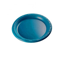 Assiettes PS plastique chaud nouveau compartiment de 9 pouces produit jetable dur fête de mariage plat en plastique personnalisable taille 18 assiettes rondes