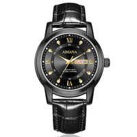 Montre à quartz de qualité supérieure avec cadran multicolore unique, bracelet en cuir antidérapant, fonction lumineuse, idéale comme cadeau souvenir.