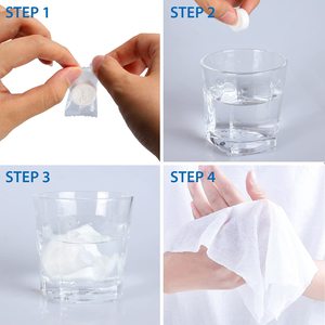 Xách tay khách sạn Du lịch ma thuật mặt làm sạch khăn dùng một lần nén khăn mặt - Product Image 5