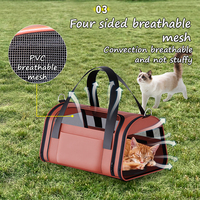Sac de transport pliable pour animaux de compagnie Prodigy PETBY01 pour chats/chiot avec bandoulière et tapis amovible, panier confortable pour chat