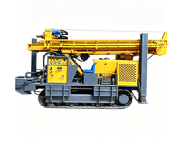 Machine de forage de puits d'eau hydraulique robuste, profondeur 200 m, avec marteau DTH pour le forage de roches dures