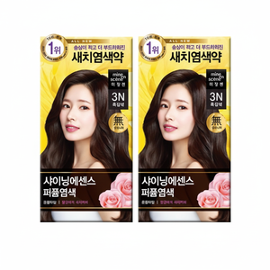 Mise-en-scene Shining Essence Tinta per Capelli 3N Nero Marrone Confezione da 2 Bustine Scontata! - Product Image 1