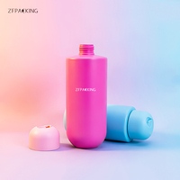 Bouteilles en plastique HDPE personnalisées, tailles 100ml-400ml, avec bouchon à disque pour gel douche, shampoing, après-shampoing
