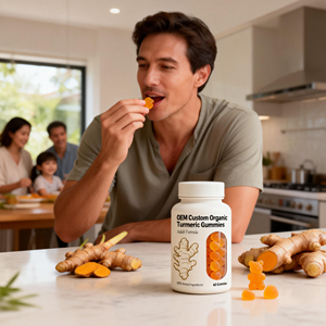 Gummies biologiques au curcuma et au gingembre, marque privée, <span class=keywords><strong>parfaits</strong></span> pour <span class=keywords><strong>Amazon</strong></span> - Product Image 4