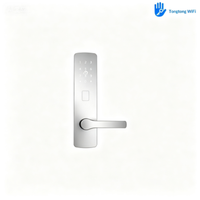 Serrure électronique intelligente pour hôtel TTlock, fiable, couleur noir ou argent, option de sécurité pour la maison ou l'hôtel