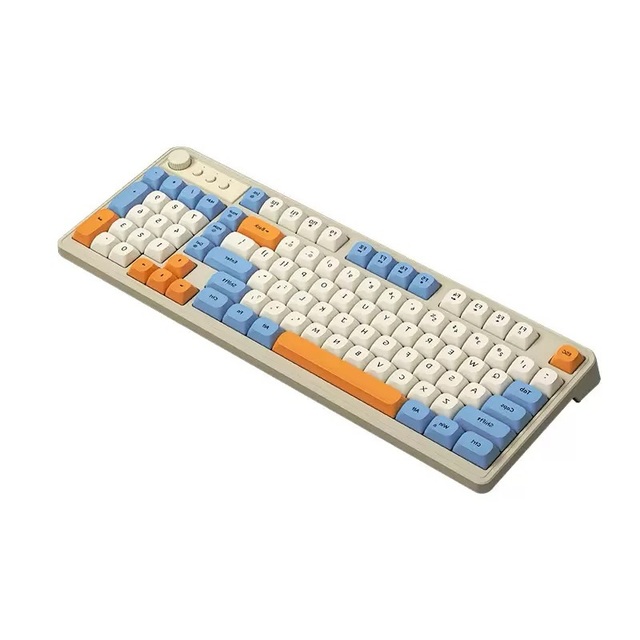 New Wireless USB Mechanical Keyboard 2.4G BT Dual Mode Hot-Swappable 87 Keys RGB Backlit Gaming Keyboard for Laptop
